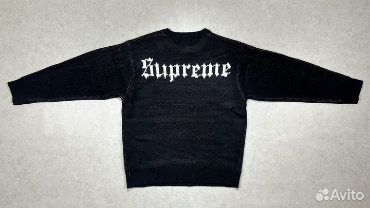 Свитер Supreme Белоснежка и 7 Гномов черный