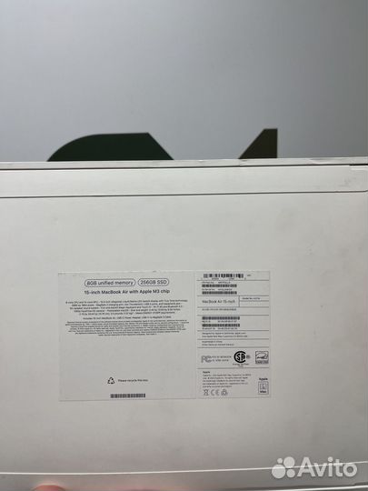 Macbook Air 15 M3 8GB 256GB Silver