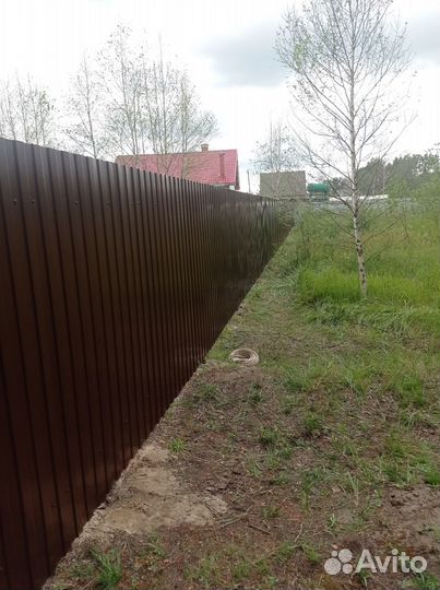Установка забора