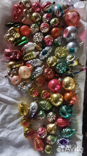 Новогодние игрушки СССР советские елочные