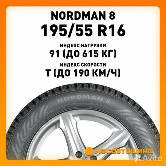 Nokian Tyres Nordman 8 195/55 R16 91T