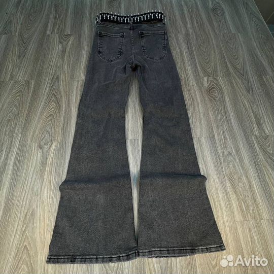 Джинсы Rick Owens type клёш серые новые