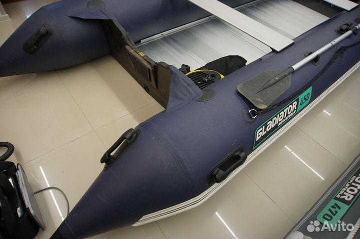 Моторная лодка Б/У Gladiator D450AL Темно-синий