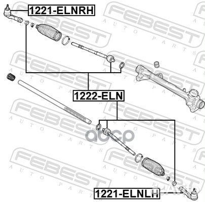 Тяга рулевая 1222eln Febest