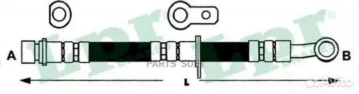 LPR 6T47323 Шланг тормозной honda HR-V 99- пер