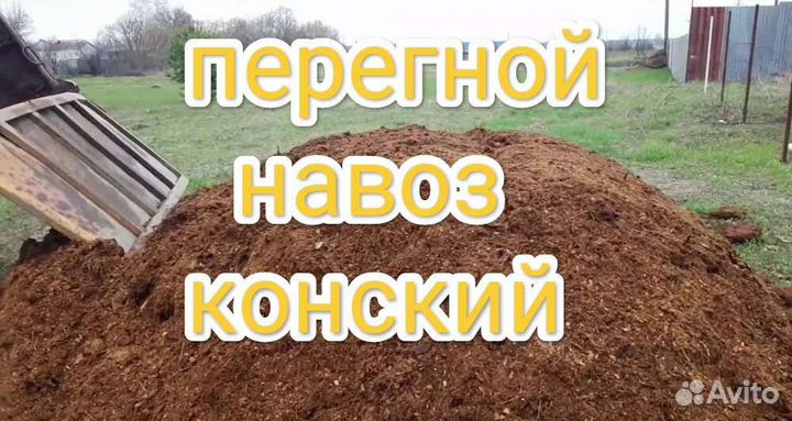 Конский: перегной, навоз (мешками, самосвалом)