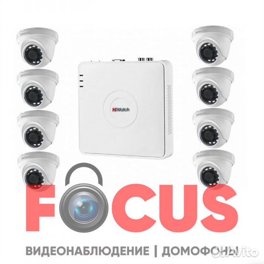 Комплект видеонаблюдения и домофоны