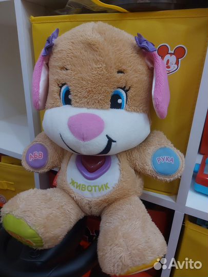 Мягкая игрушка ученый щенок fisher Prise