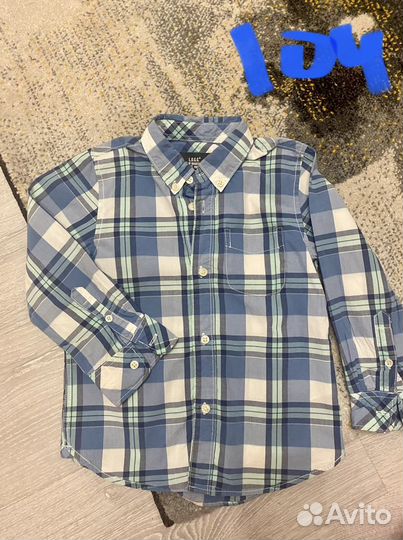 Рубашки zara, Н&M 98-116