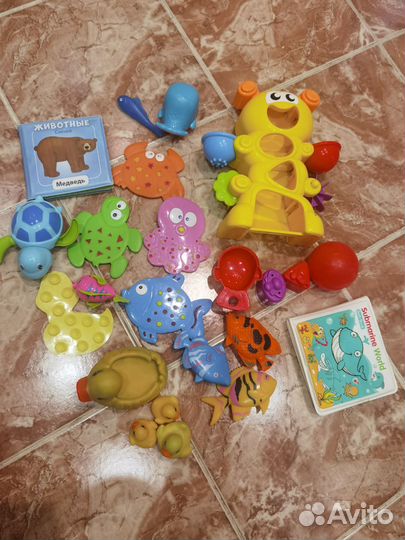 Игрушки для ванной пакетом