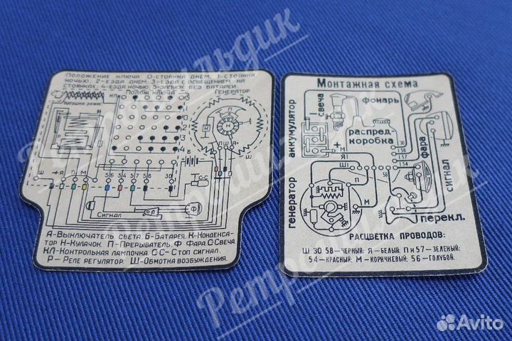 Схема электропроводки для мотоцикла Иж-49 (350)