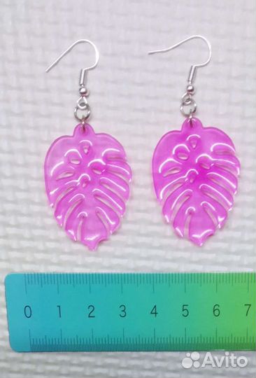 Серьги из эпоксидной смолы