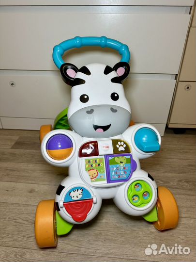 Каталка ходунки зебра Fisher Price