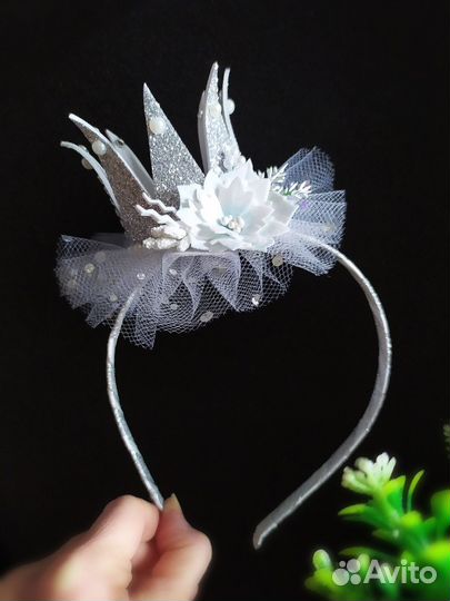 Ободок с короной, ободок конфетка, ободок детский