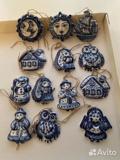 Игрушки елочные разные