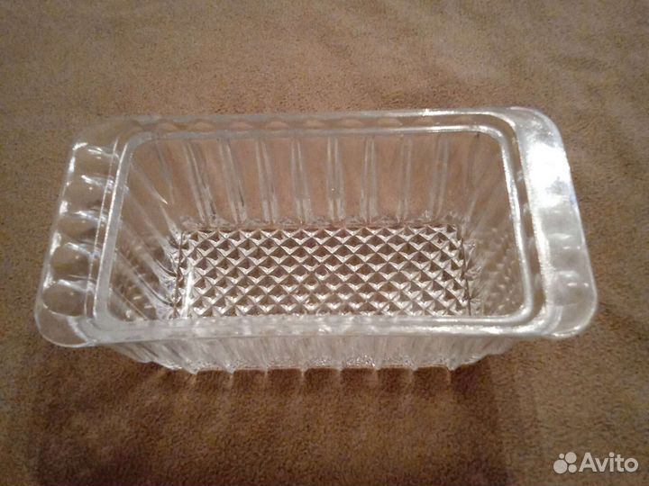 Лоток хрустальный советских времен