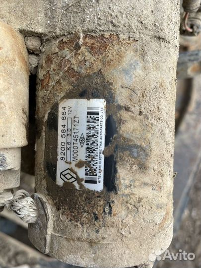 Стартер renault logan 1.4