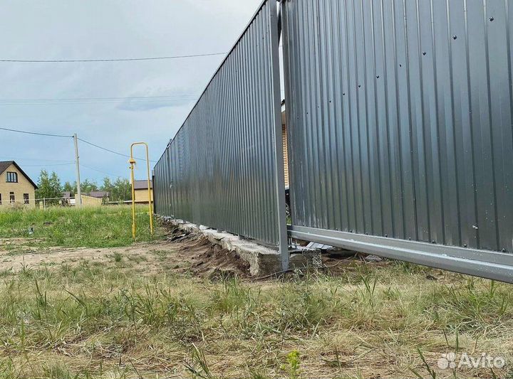 Откатные ворота. Под ключ