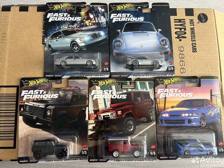 Hot wheels premium fast and furious