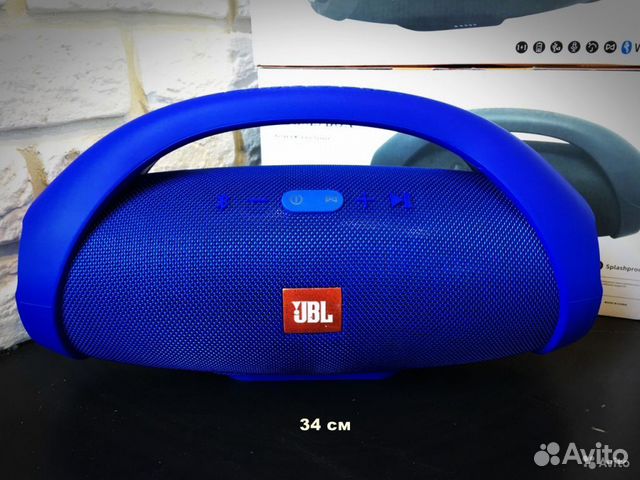 Колонка JBL Бумбокс Синяя 35 см
