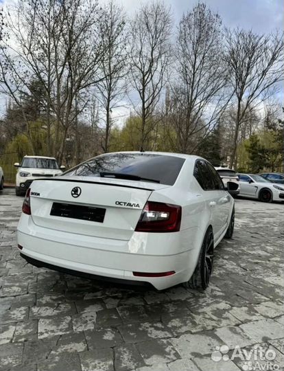 Лип спойлер на skoda octavia a7