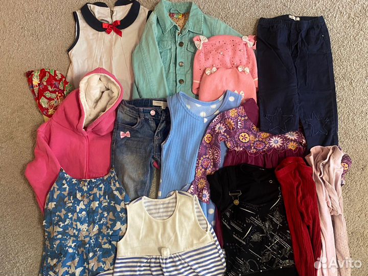 Вещи пакетом на девочку 110 116