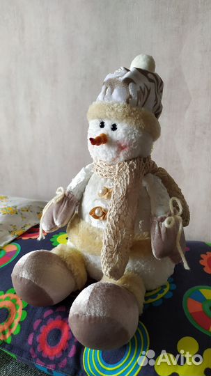 Мягкие игрушки снеговик