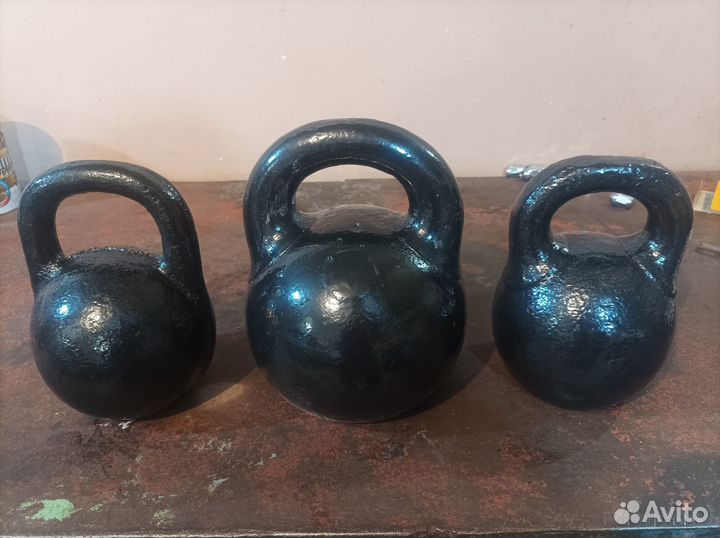 Чугунные гири 32 кг.,16 кг