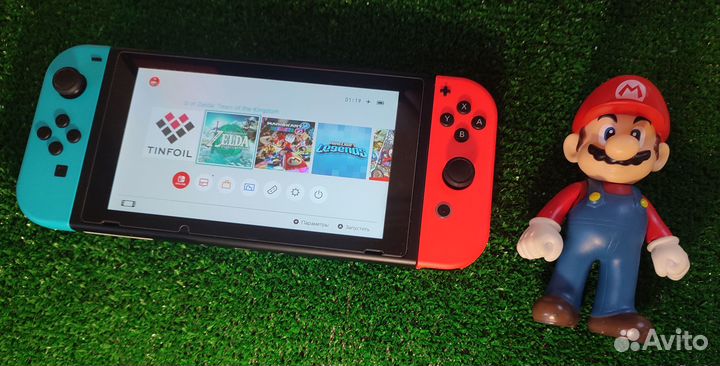 Nintendo Switch прошитый портатив в Марио