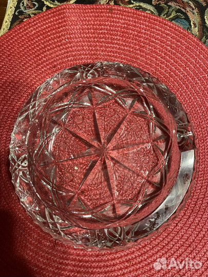 Хрустальные пепельницы Богемия, Чехия 2 шт
