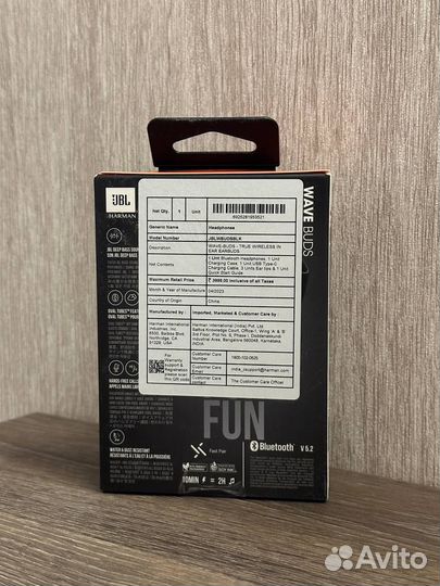 Беспроводные наушники JBL Wave Buds (новые)