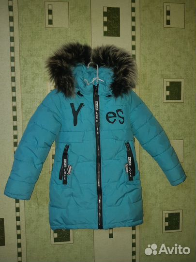 Куртка зимняя на девочку 128 130+