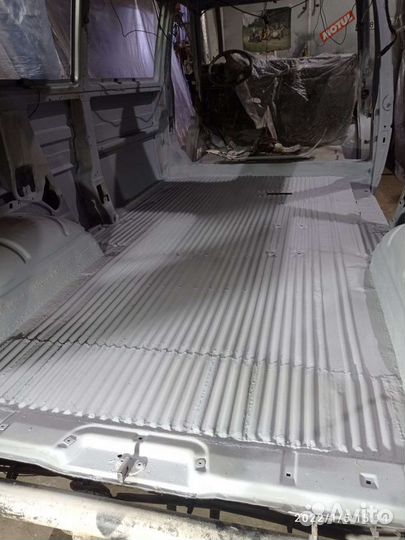 Рифленый пол на фольксваген Т4)(днище)