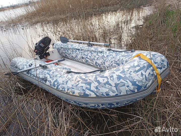 Лодка риб Stel R 360 light броня баллоны+якорн рым