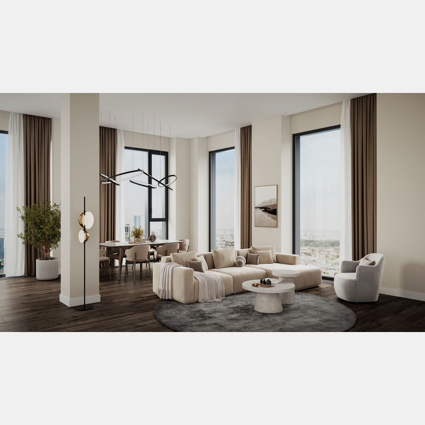 3-к. квартира, 56,1 м², 32/64 эт.