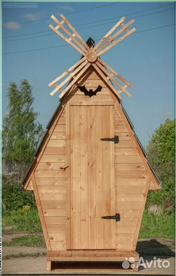 Дачный туалет с кошкой TJN