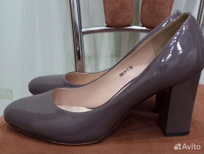 Кожаные лаковые туфли