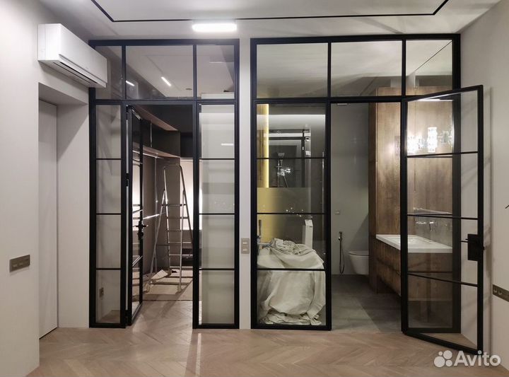 Межкомнатные перегородки из стекла