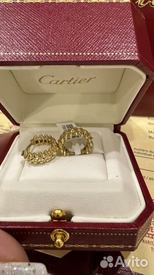 Серьги Cartier Clash золото 585 пробы