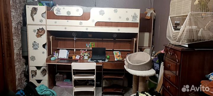 Двухъярусная кровать трансформер