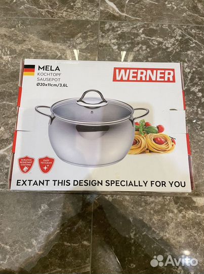 Кастрюля нержавейка новая 3,6л