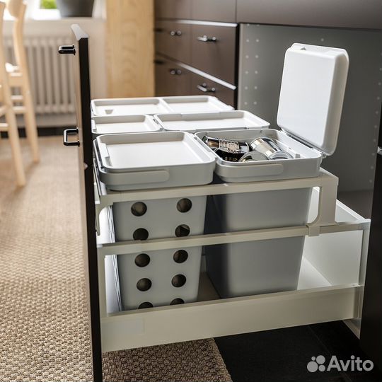 Корзина с крышкой, 10 л hallbar IKEA