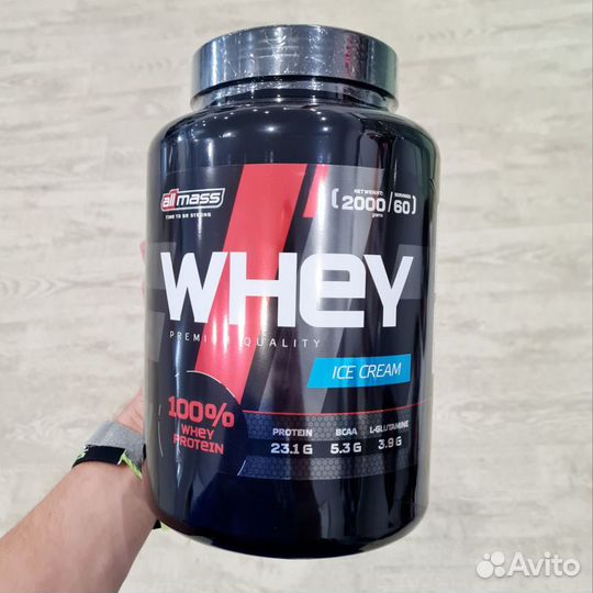 Whey протеин protein 900-2000гр All Mаss