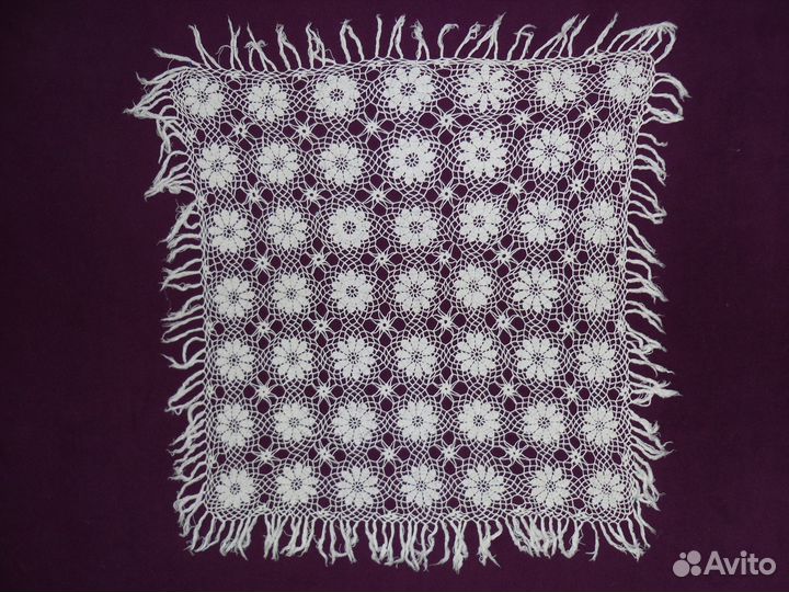 Большая салфетка, вязание крючком,ссср, 50-60гг