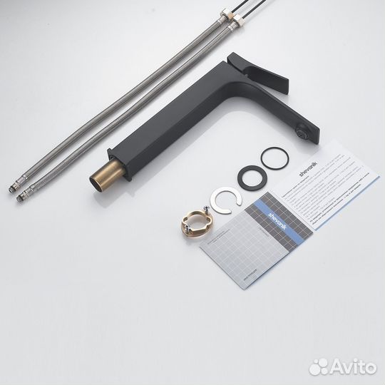 Смеситель Shevanik высокий черный S6111H