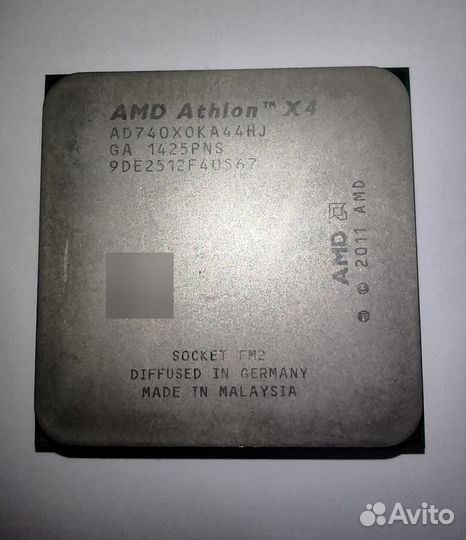 Процессор AMD athlon X4 740