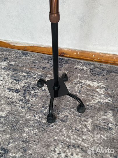 Трость телескопическая опорная на 4-х ножках