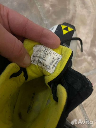 Лыжные ботинки fischer 34 размер детские