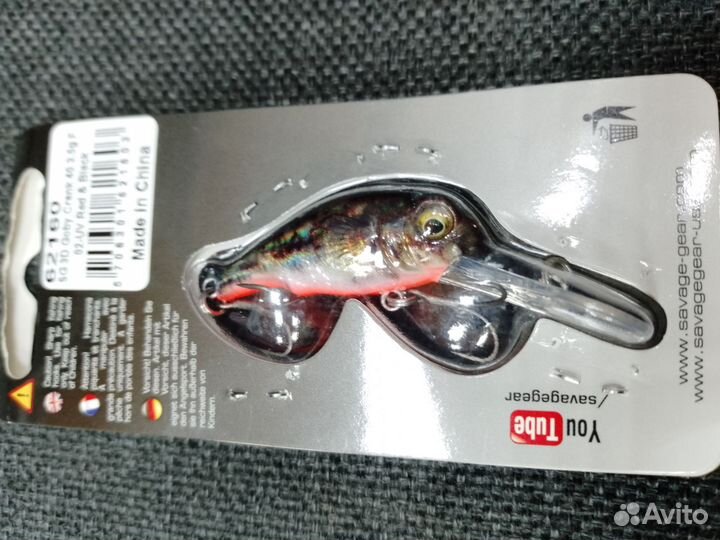 Воблер 3D Goby Crank 40мм 3.5гр Red&Black