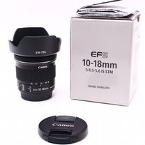 Объектив Canon EF-S 10-18 IS STM + бленда